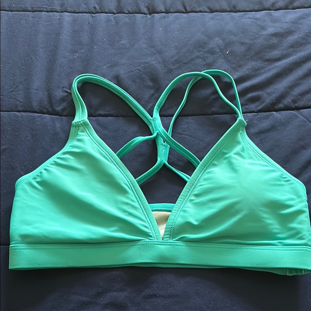 Aqua blue Speedo bikini top- worn once. M